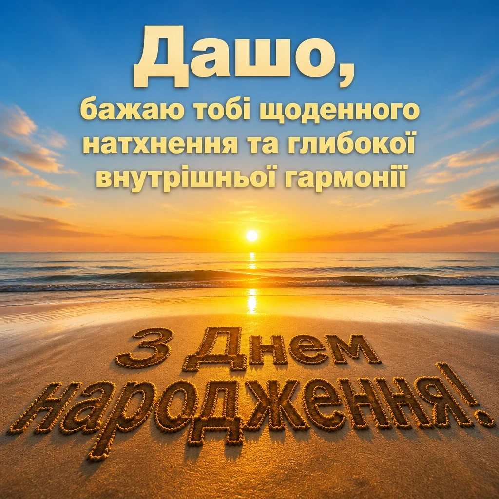 з днем народження даша