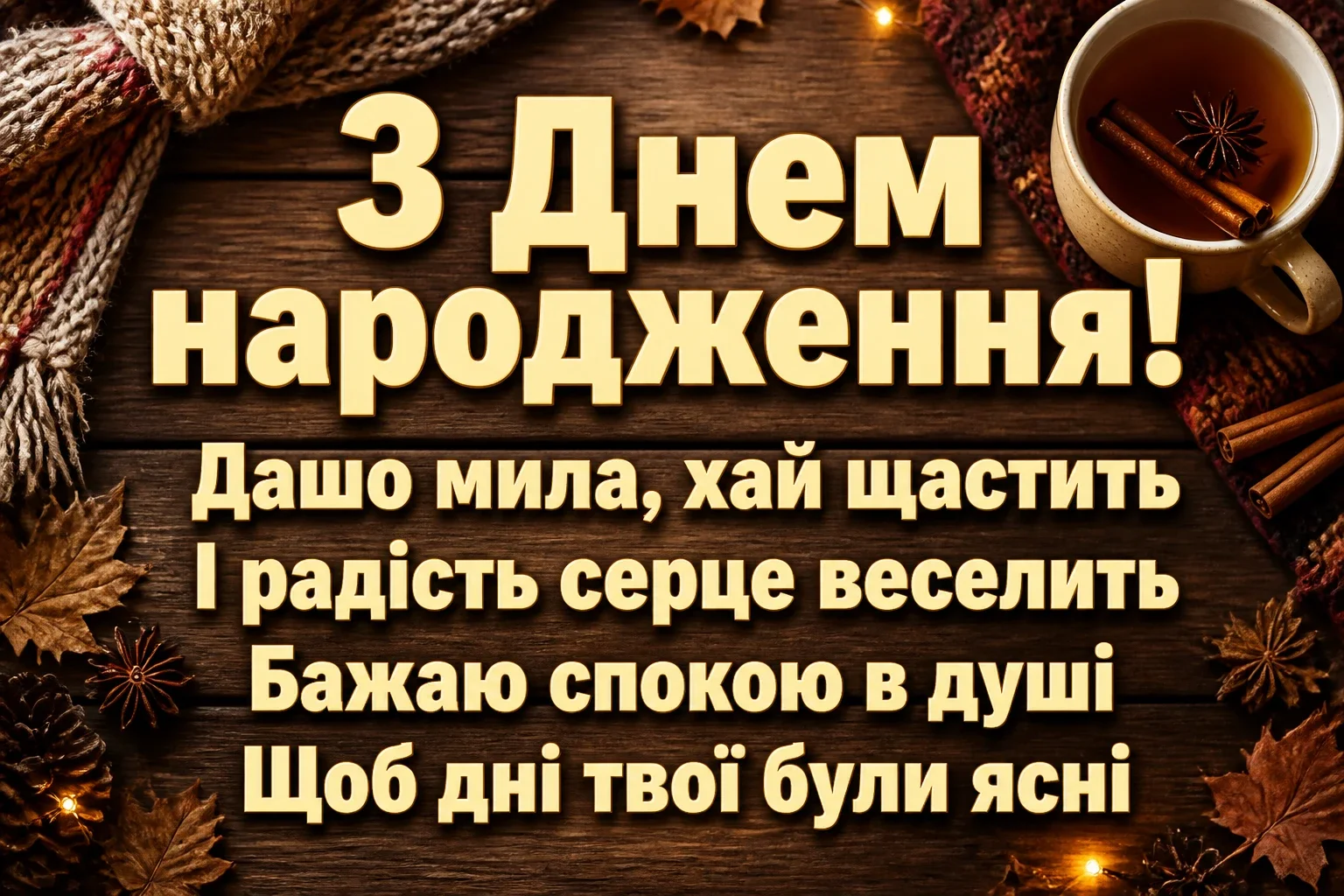з днем народження даша