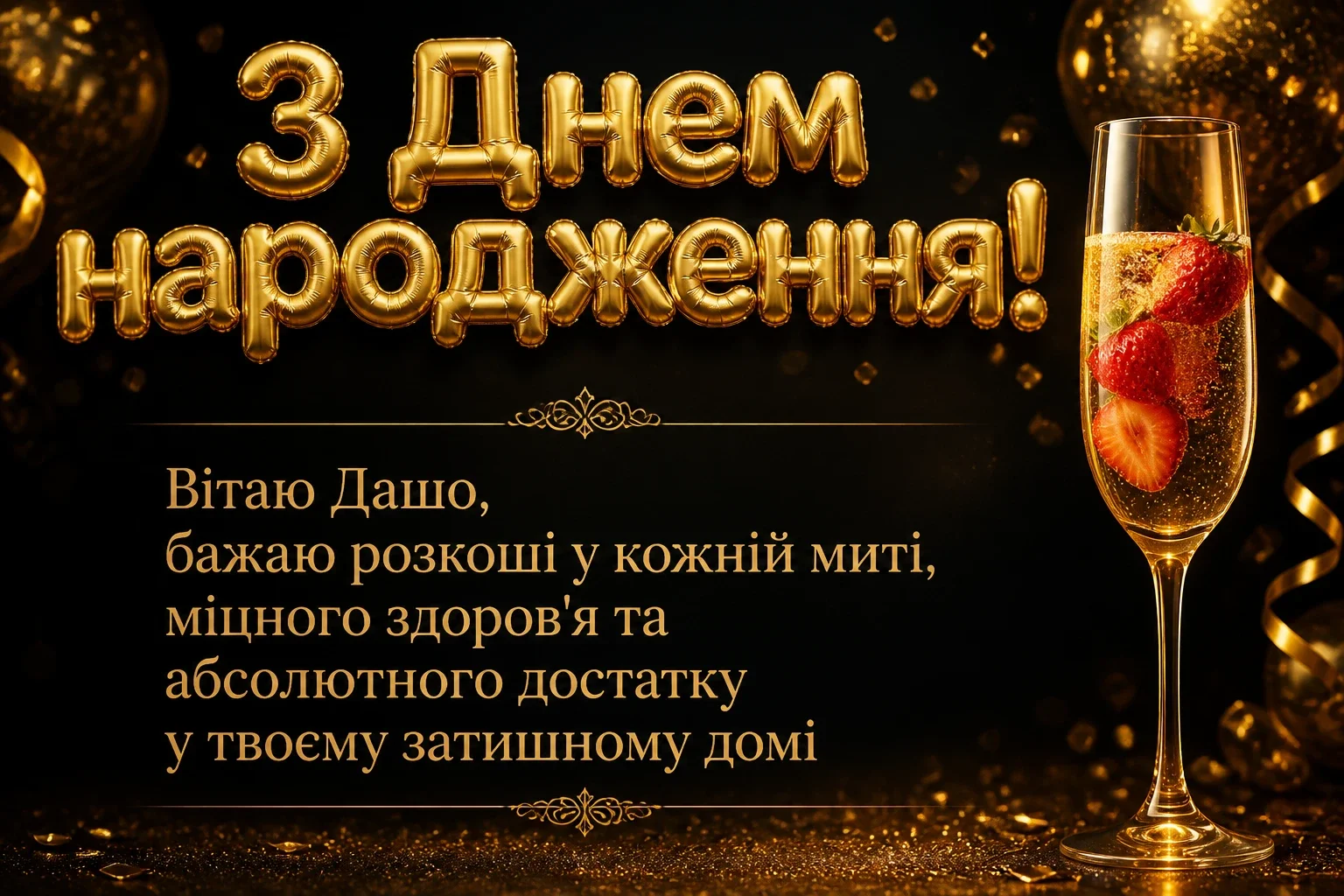 з днем народження даша