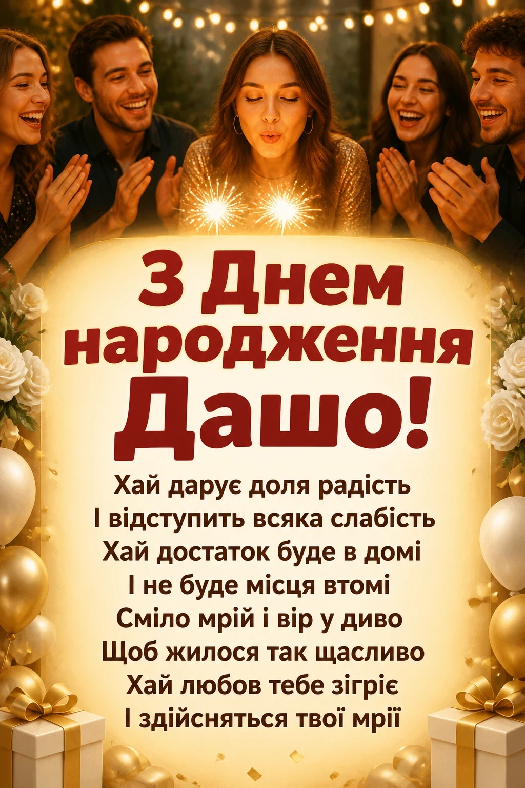 з днем народження даша