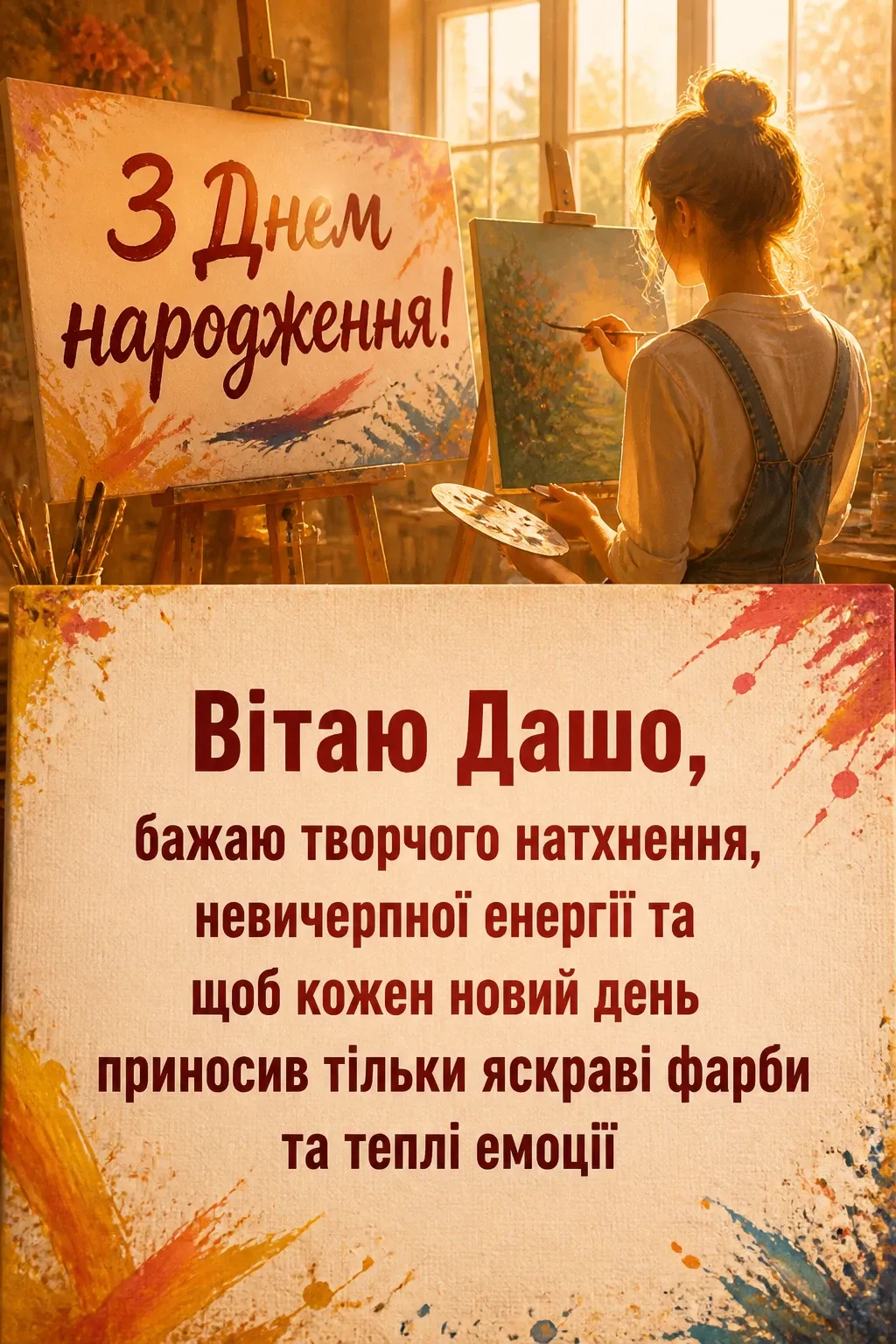 з днем народження даша