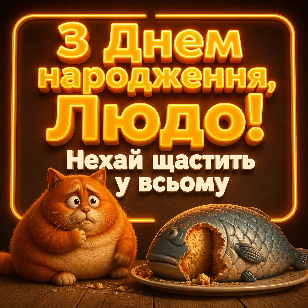 люда з днем народження
