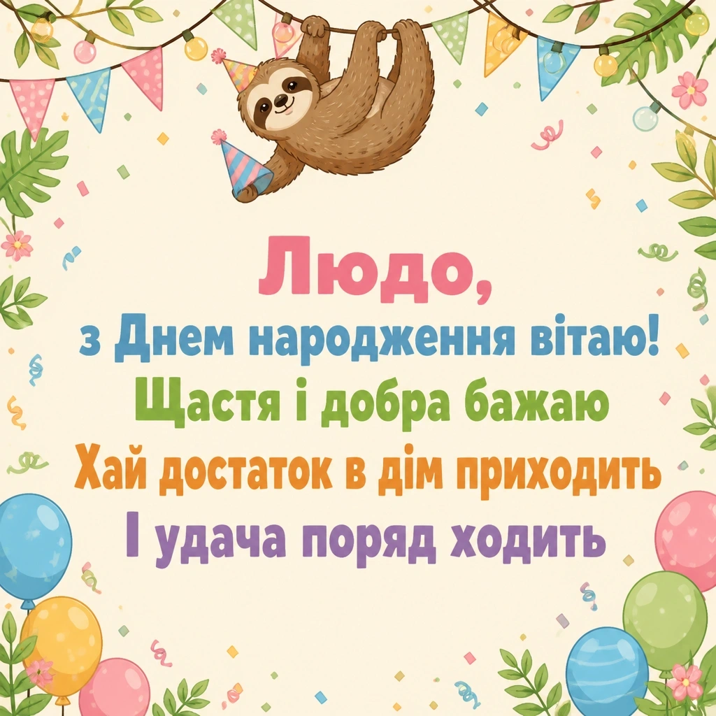 люда з днем народження