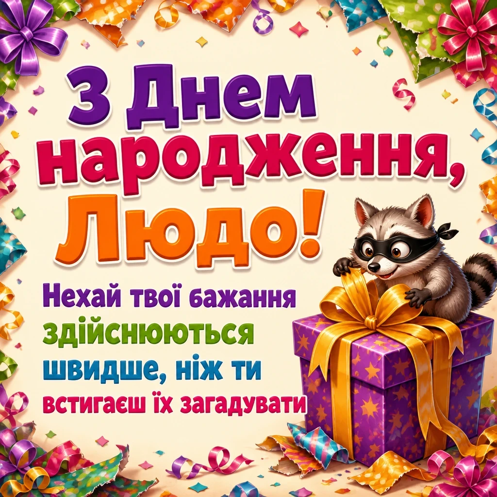 люда з днем народження