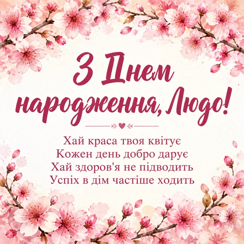 люда з днем народження