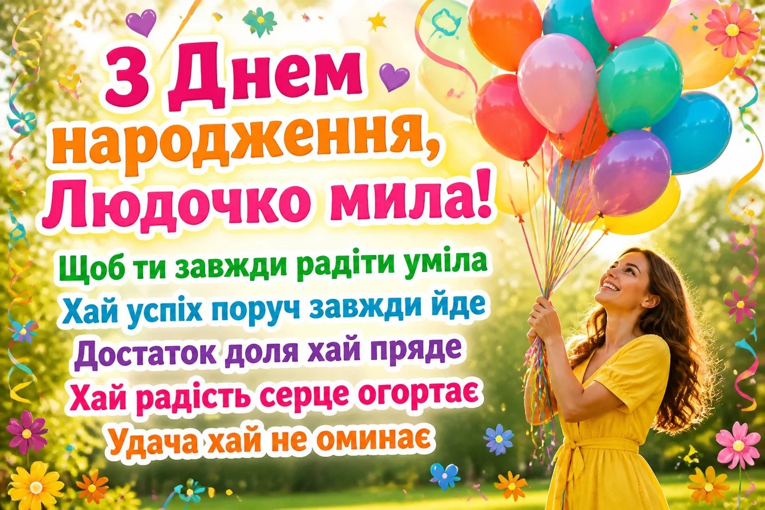 люда з днем народження