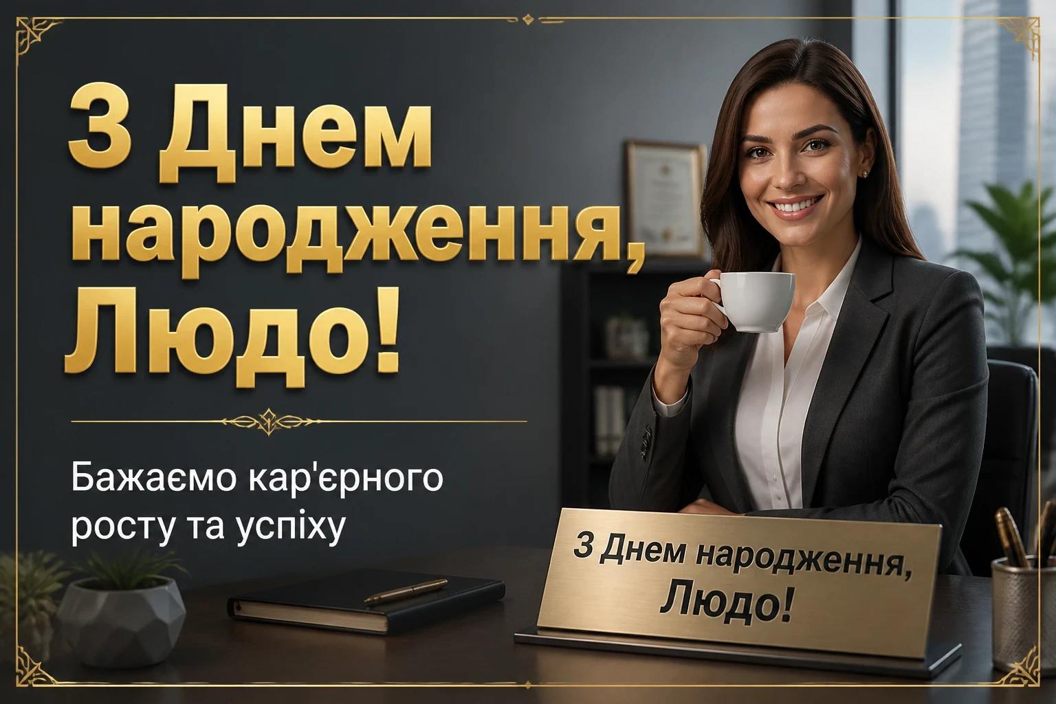 люда з днем народження