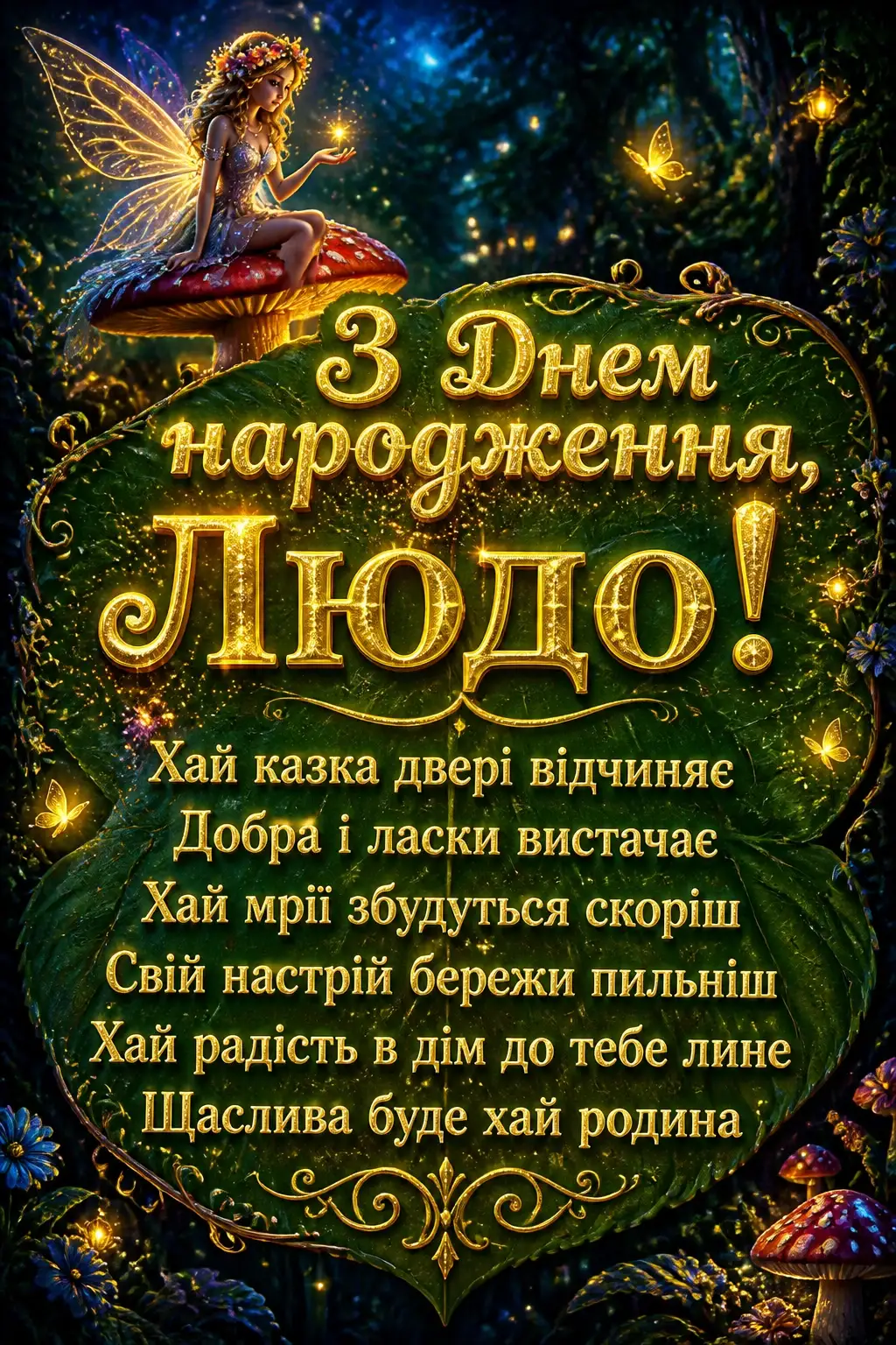 люда з днем народження