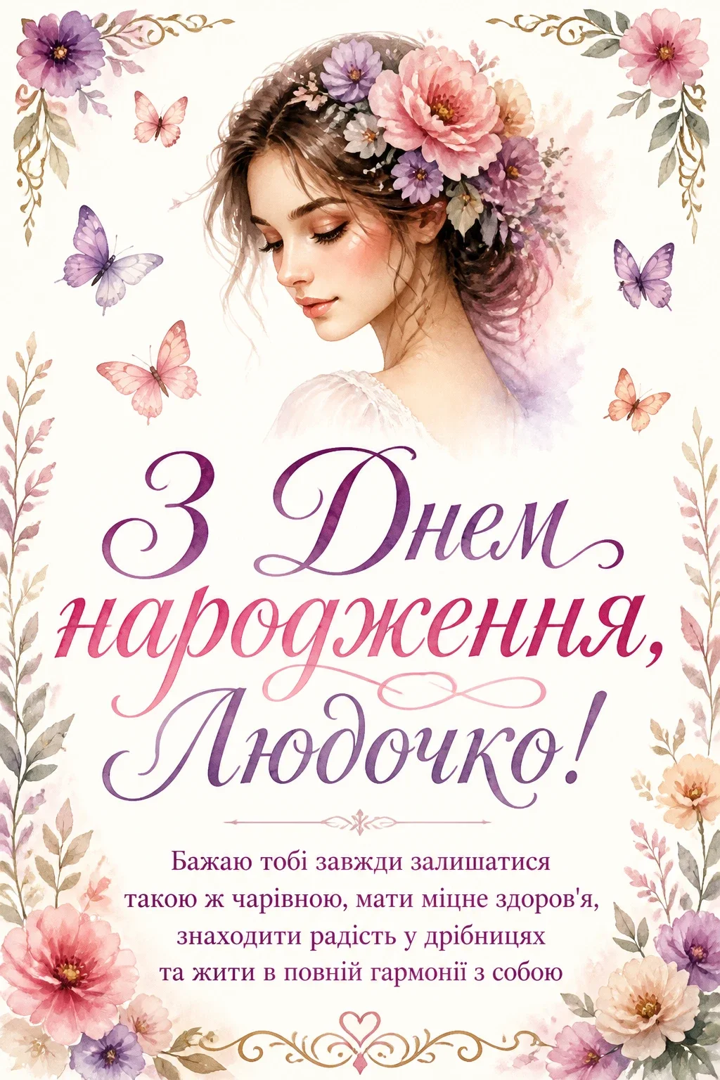 люда з днем народження