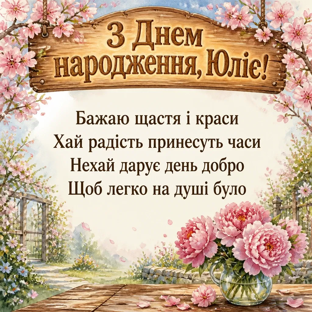 з днем народження юлія з днем народження юлія