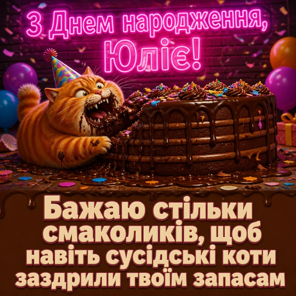з днем народження юлія з днем народження юлія