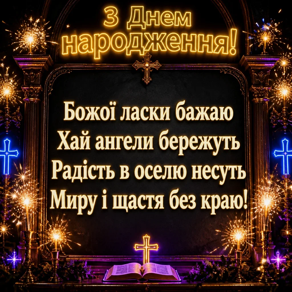 зворушливе привітання з днем народження божого благословення
