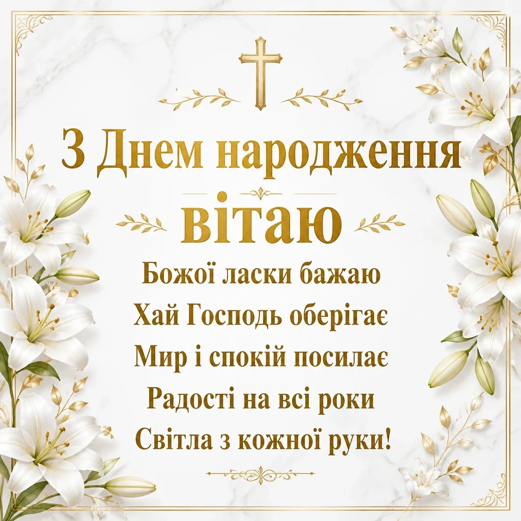 зворушливе привітання з днем народження божого благословення