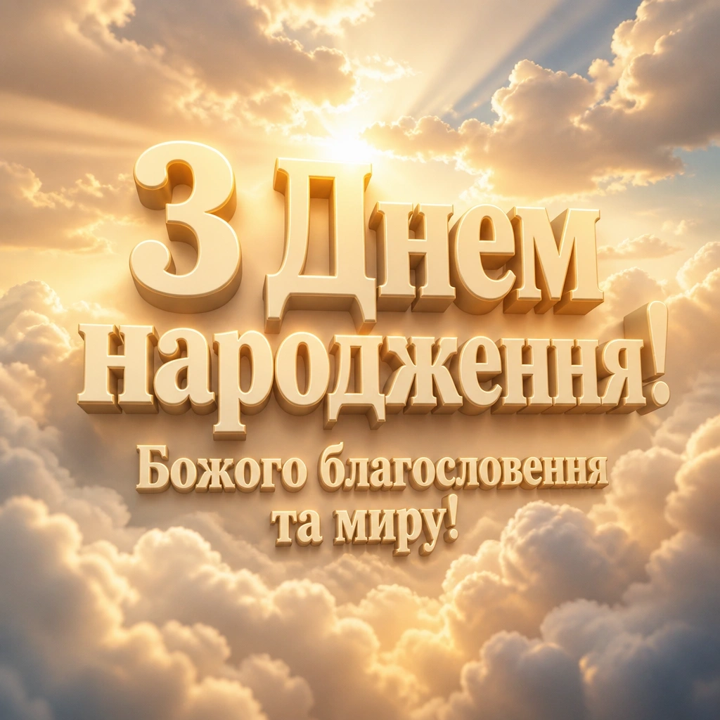 зворушливе привітання з днем народження божого благословення