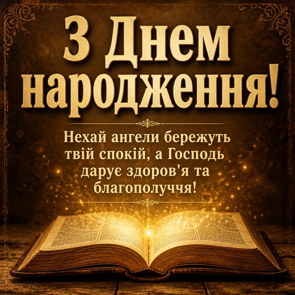 зворушливе привітання з днем народження божого благословення