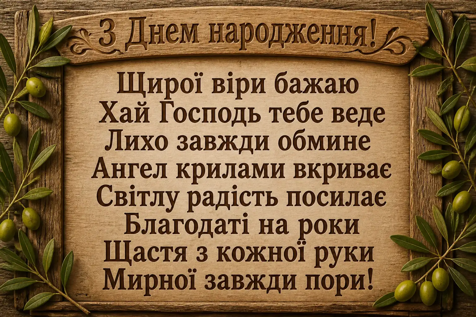 зворушливе привітання з днем народження божого благословення