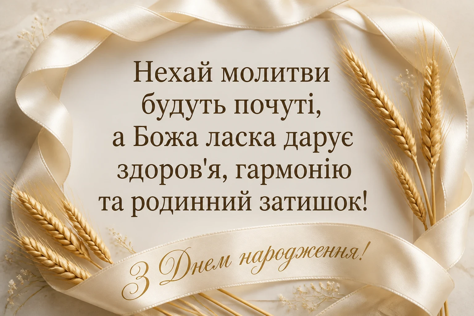 зворушливе привітання з днем народження божого благословення