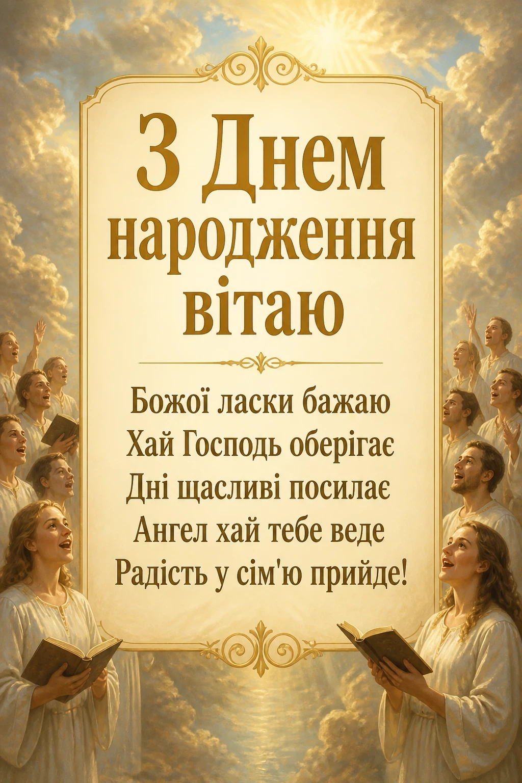 зворушливе привітання з днем народження божого благословення