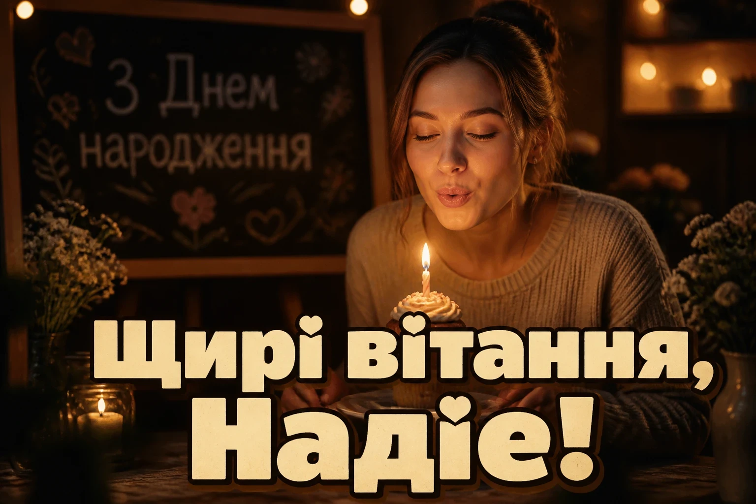 з днем народження надія з днем народження надія