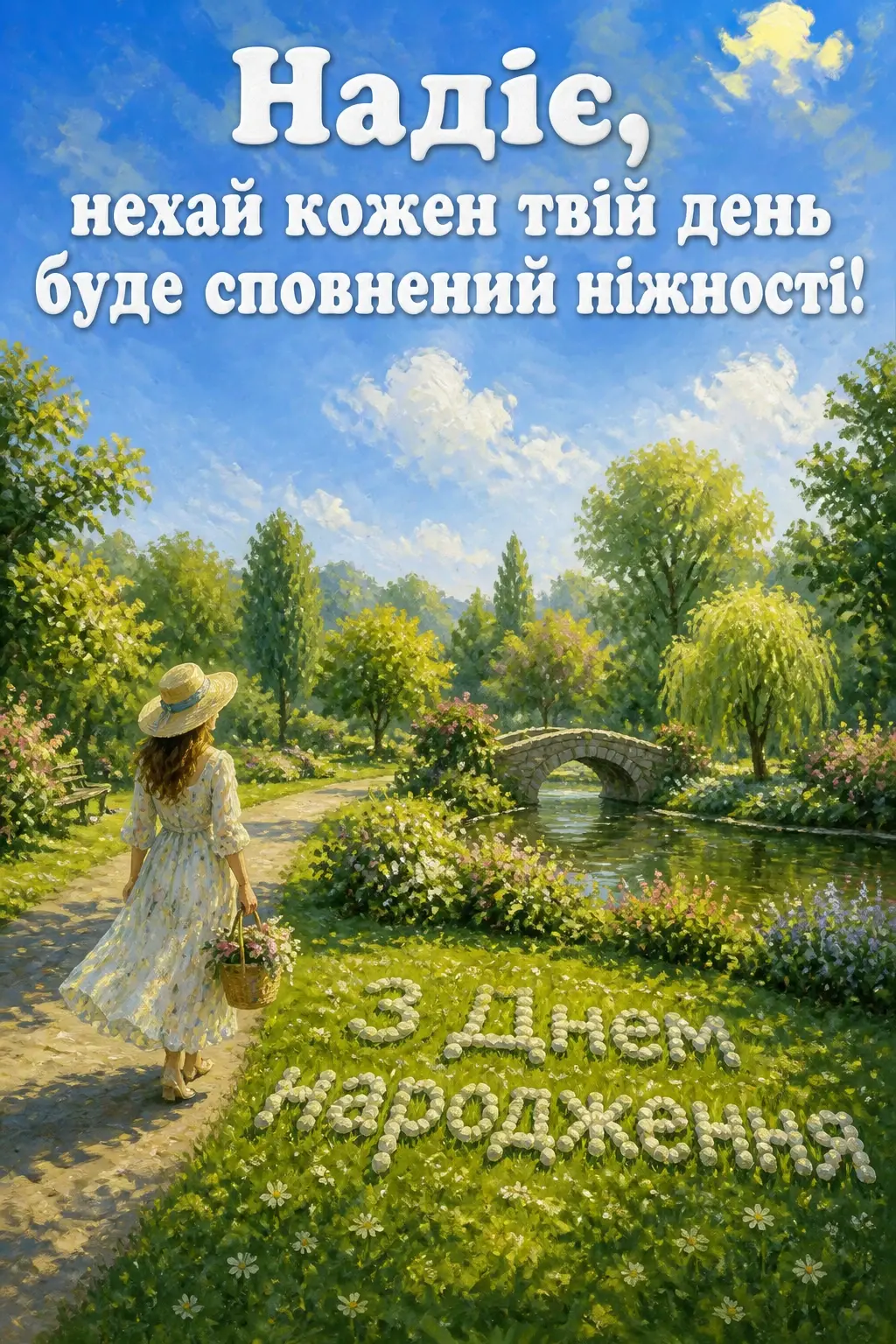 з днем народження надія з днем народження надія