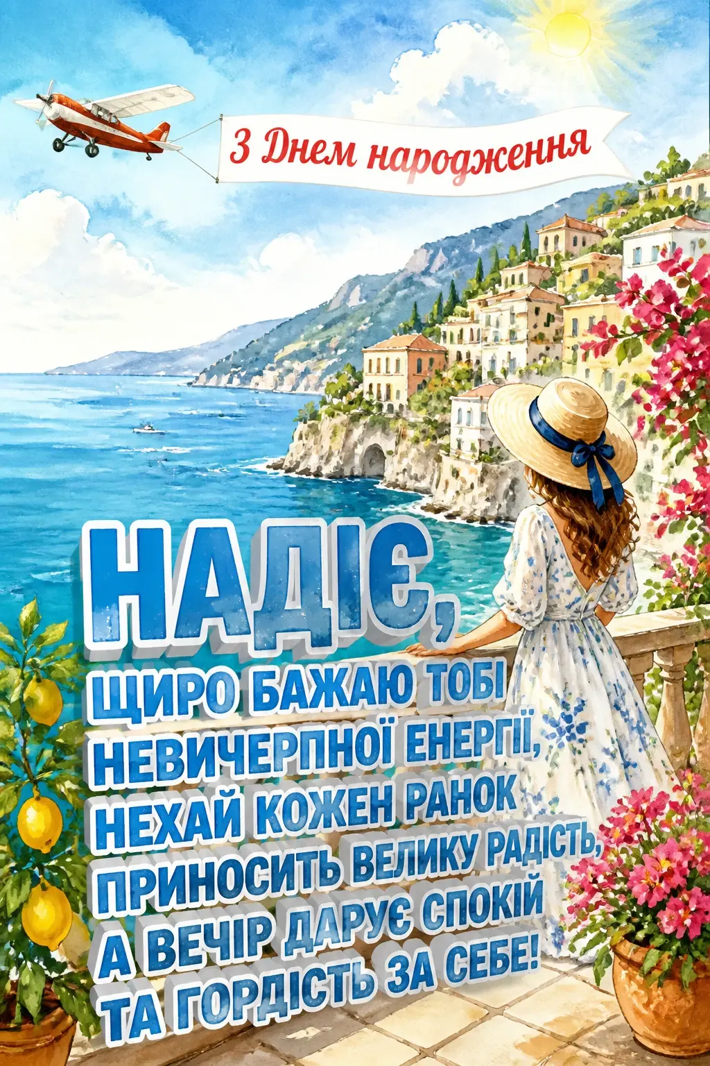 з днем народження надія з днем народження надія