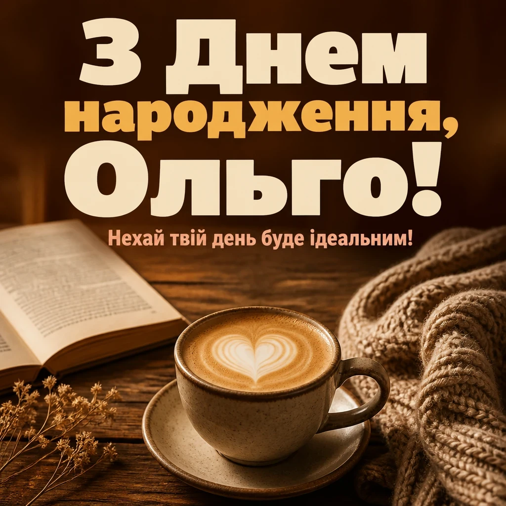 з днем народження ольга