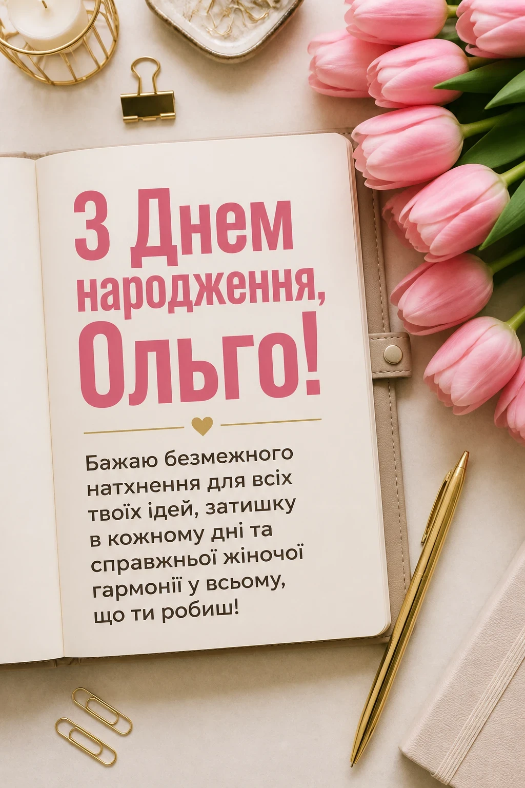 з днем народження ольга