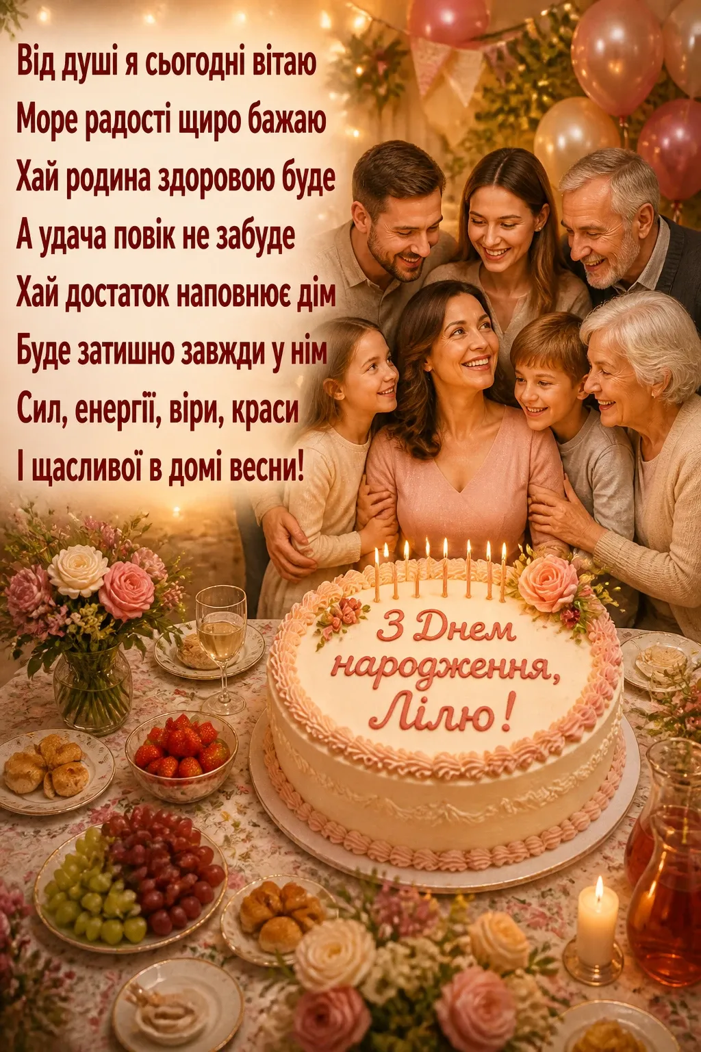з днем народження ліля