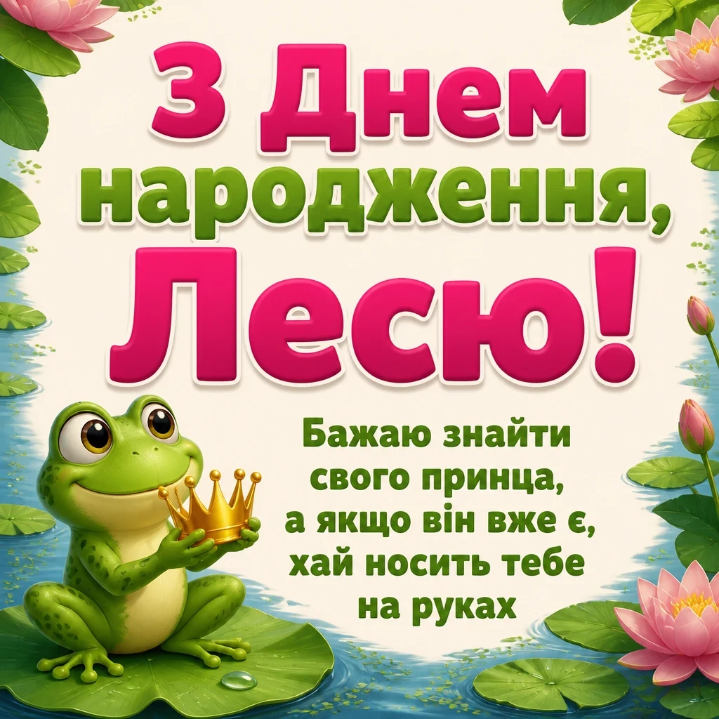 з днем народження леся