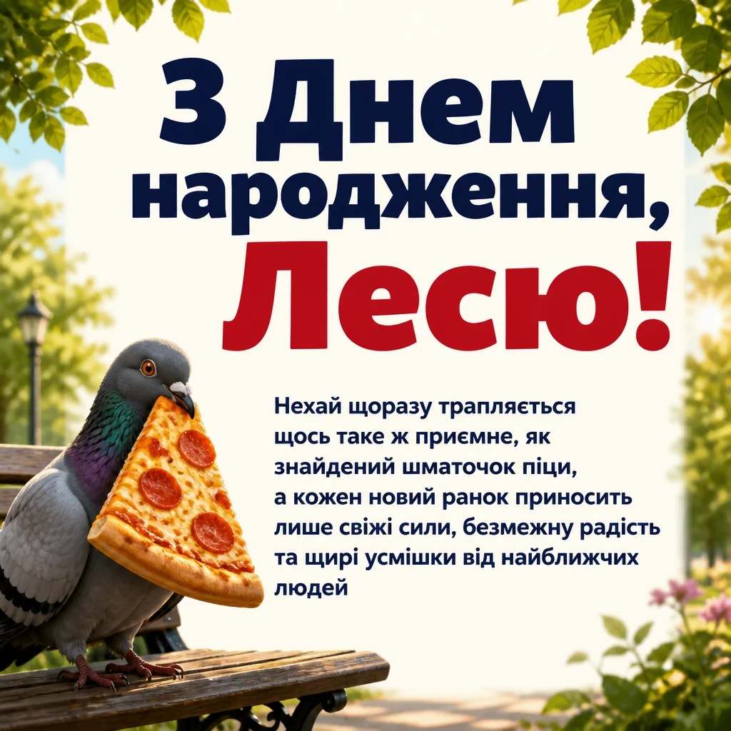 з днем народження леся