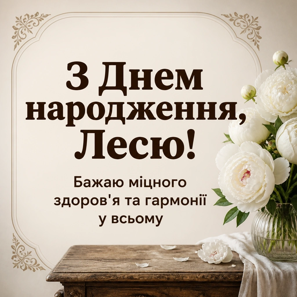 з днем народження леся