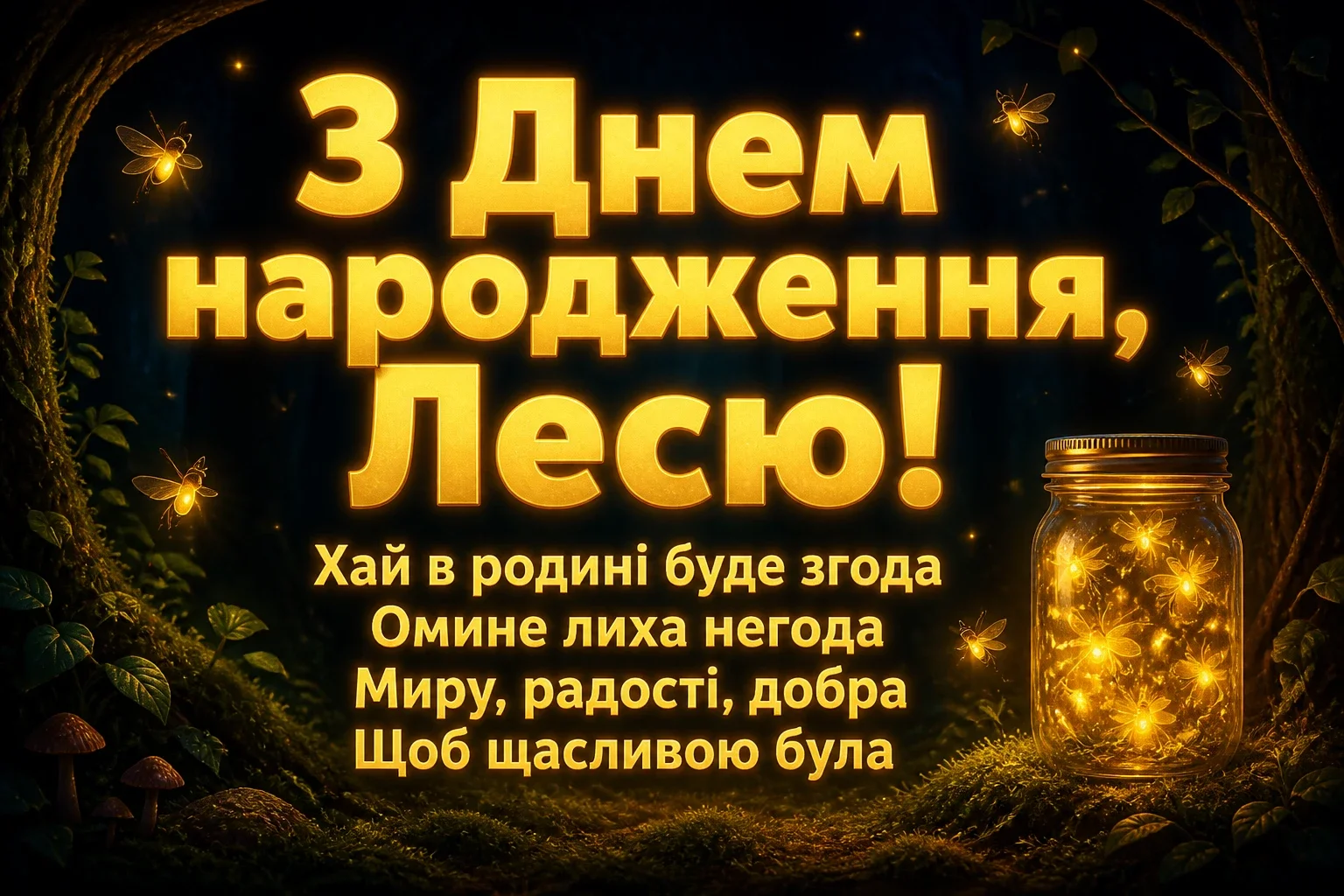 з днем народження леся