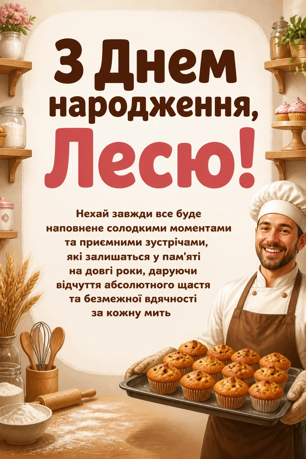 з днем народження леся