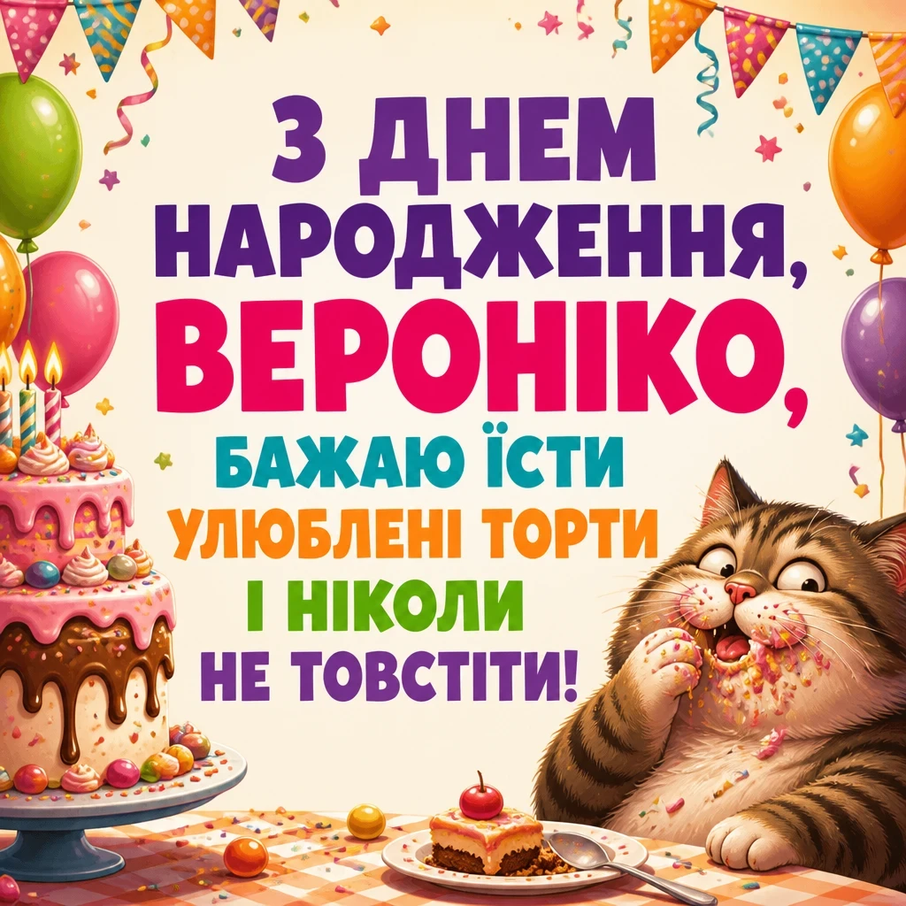 з днем народження вероніка