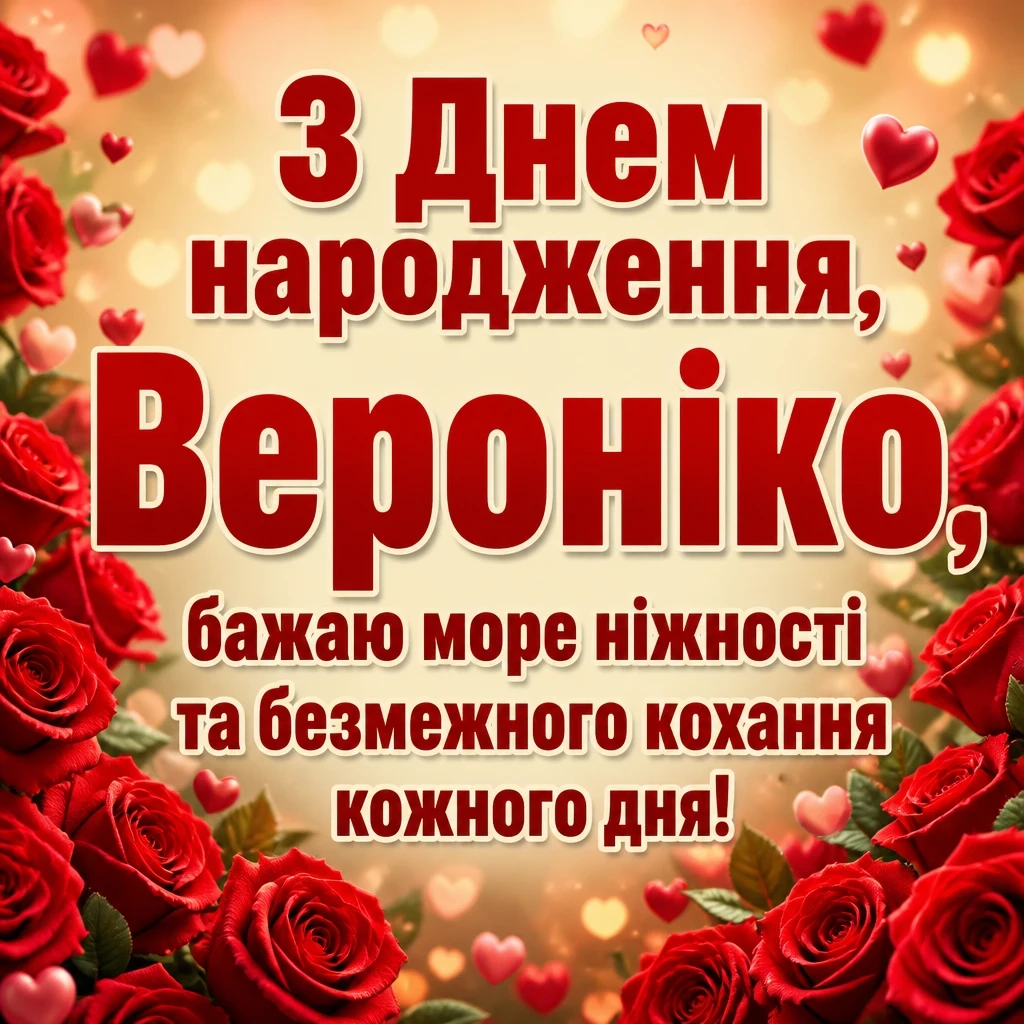 з днем народження вероніка