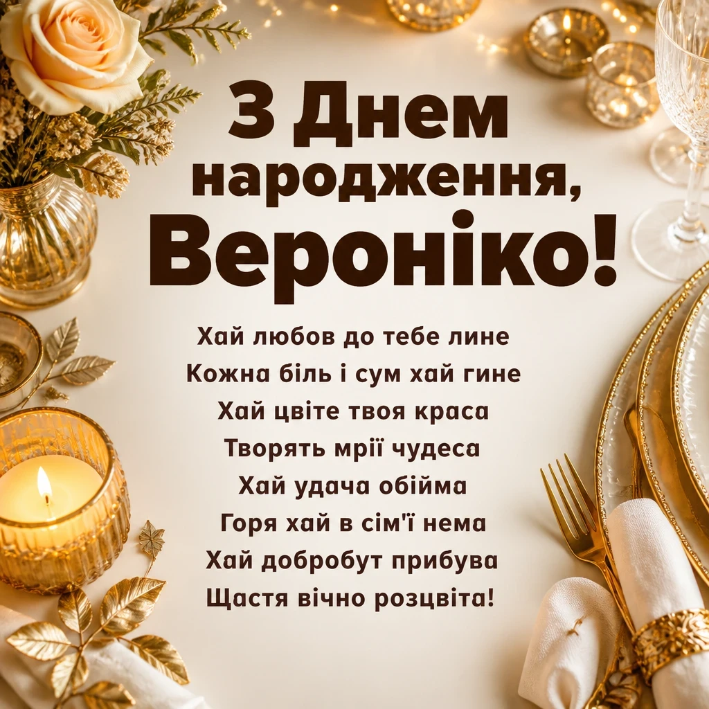 з днем народження вероніка