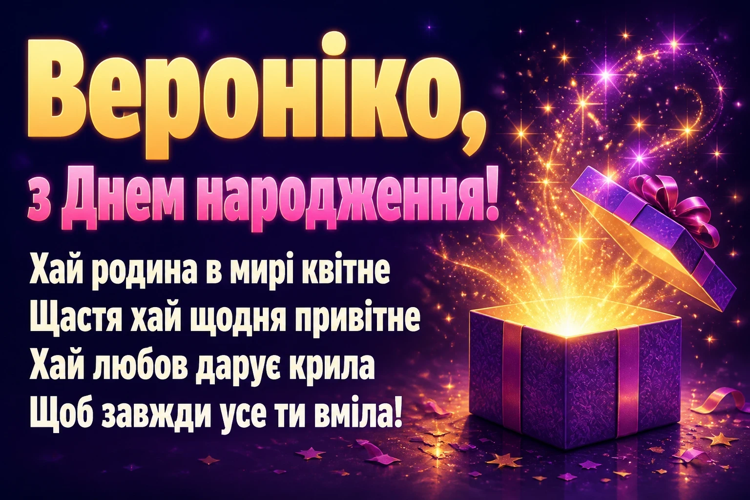 з днем народження вероніка