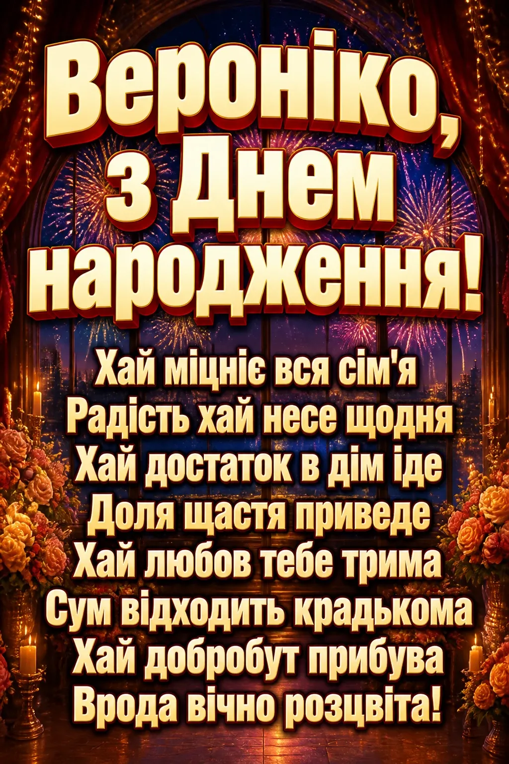 з днем народження вероніка