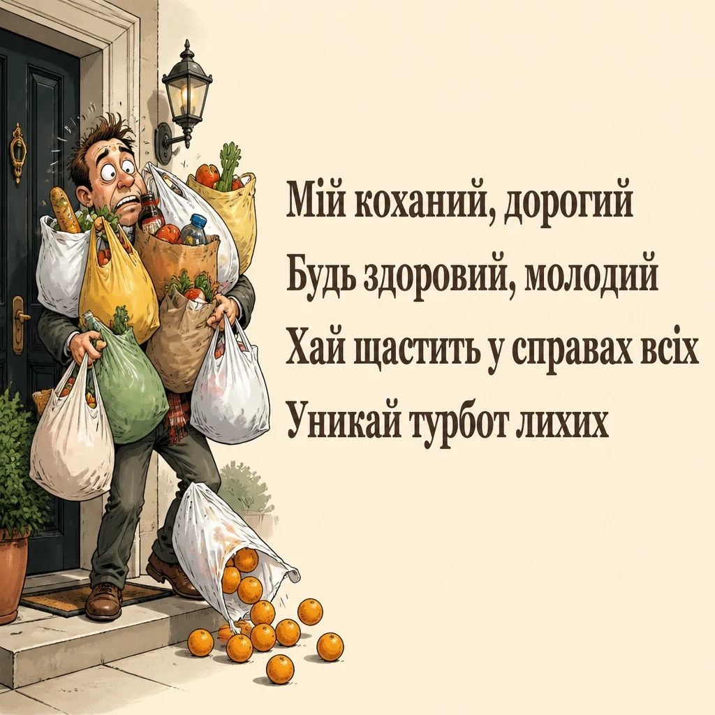 привітання з днем народження коханого чоловіка і тата