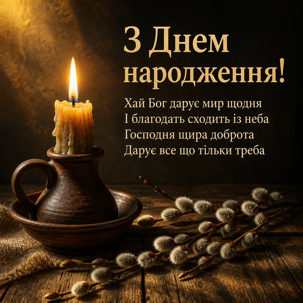короткі християнські привітання з днем народження