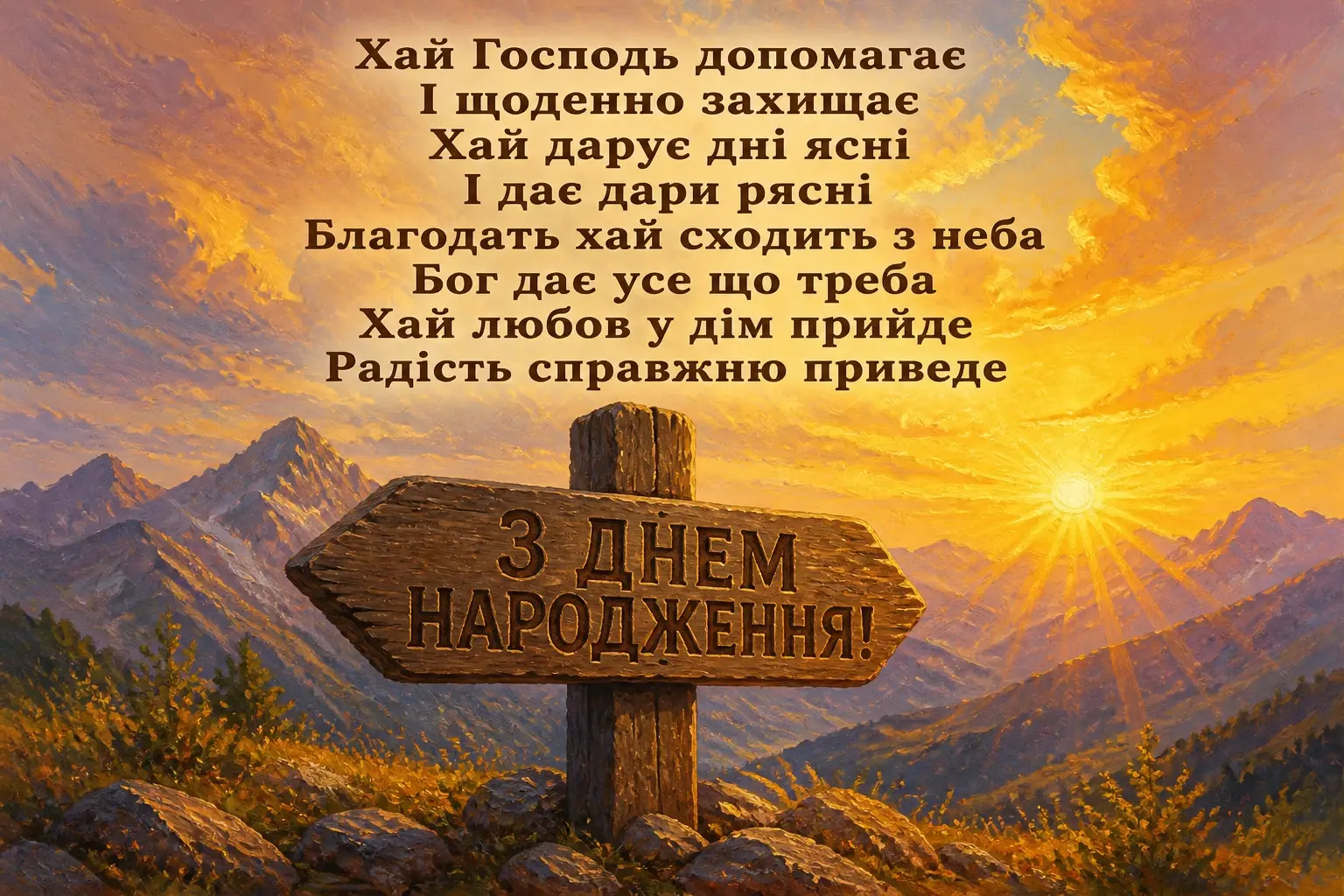 короткі християнські привітання з днем народження
