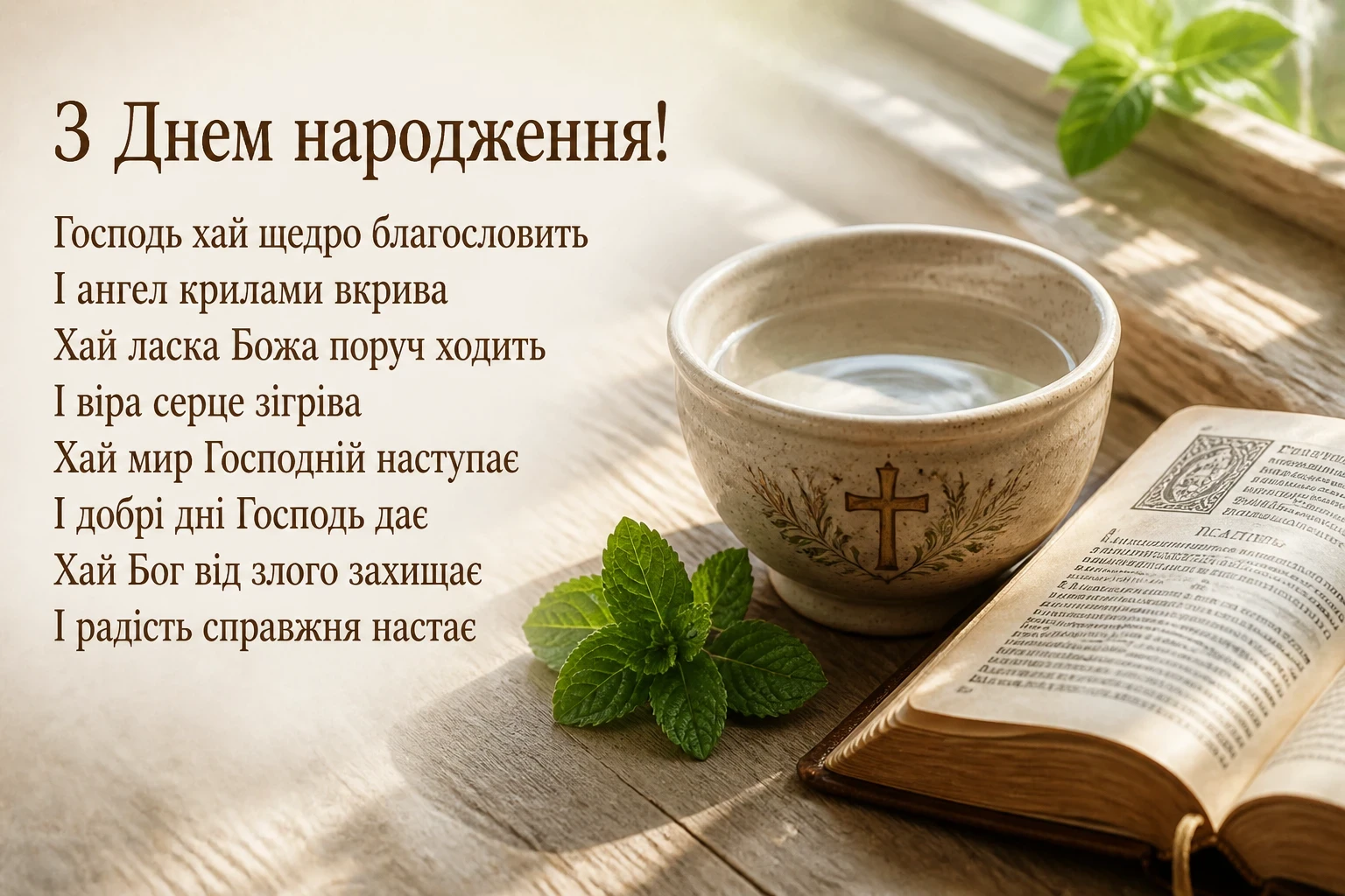 короткі християнські привітання з днем народження