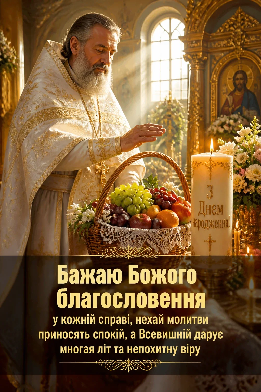 короткі християнські привітання з днем народження