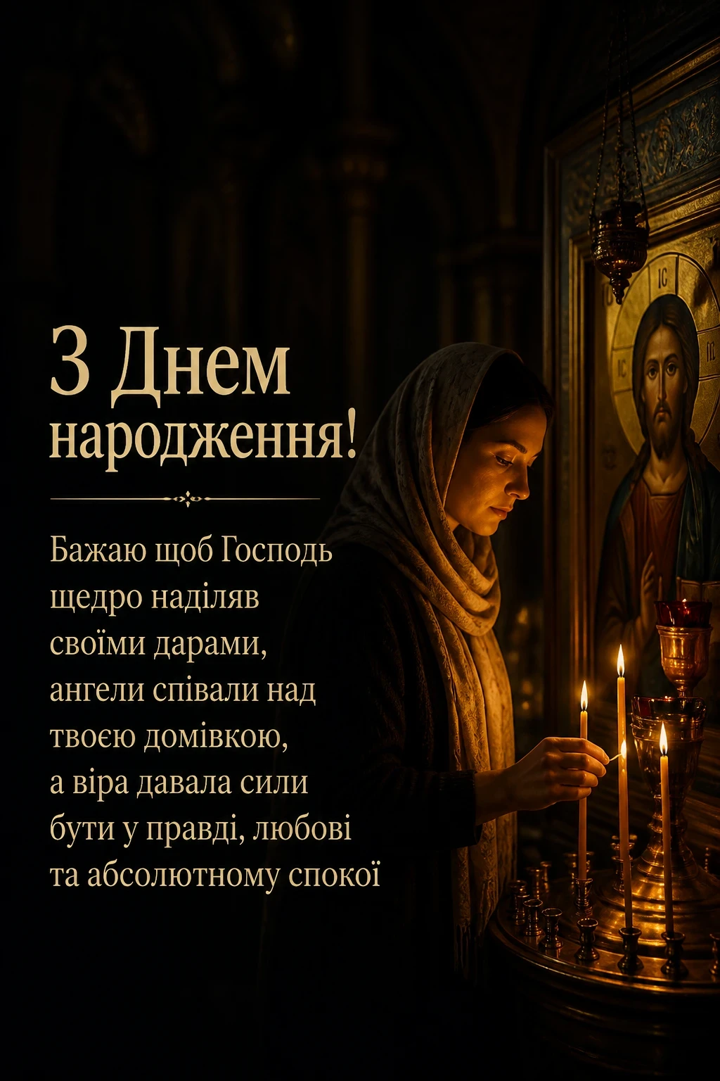 короткі християнські привітання з днем народження