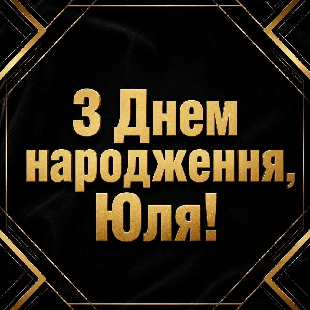 юлічка з днем народження юля українською