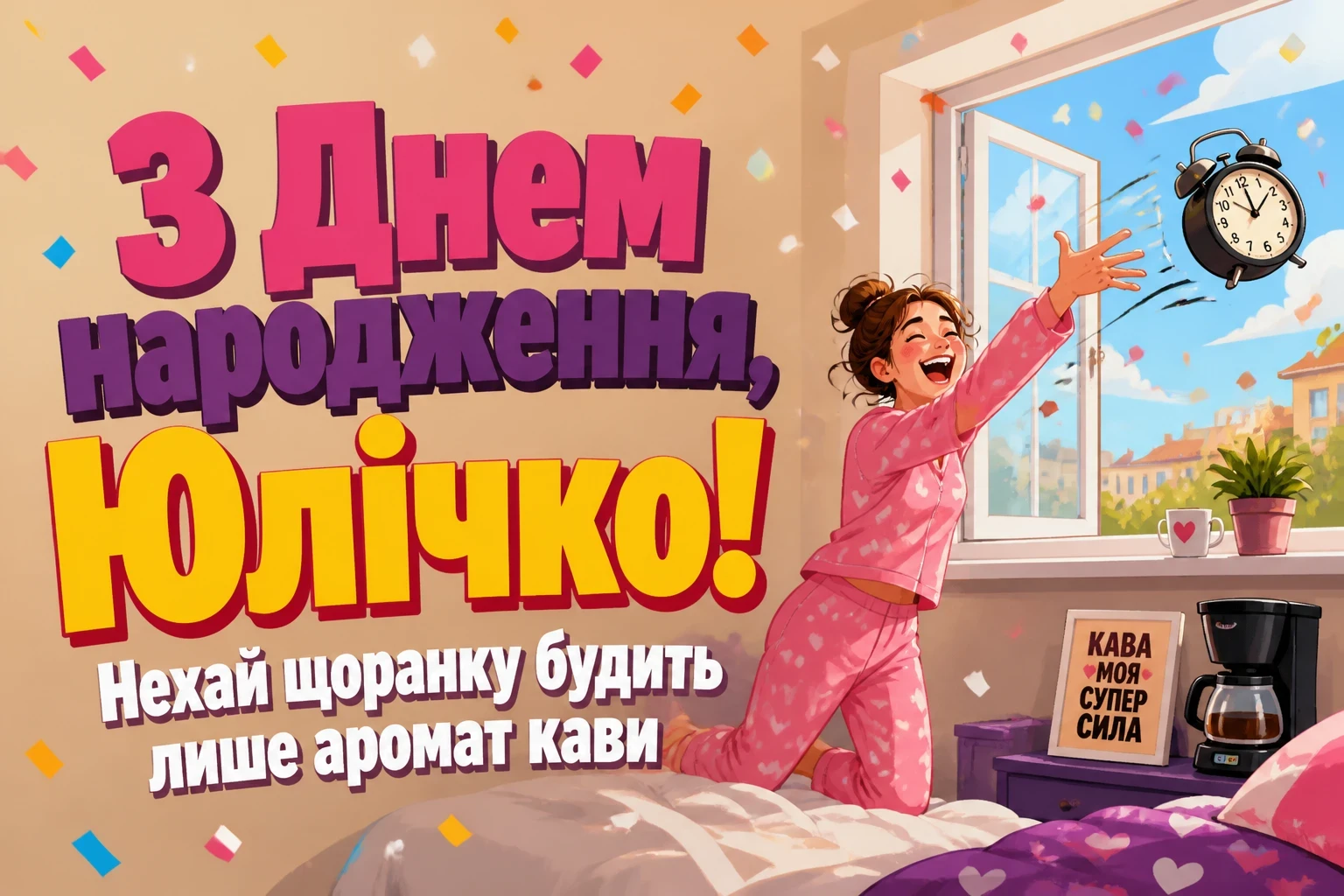 юлічка з днем народження юля українською
