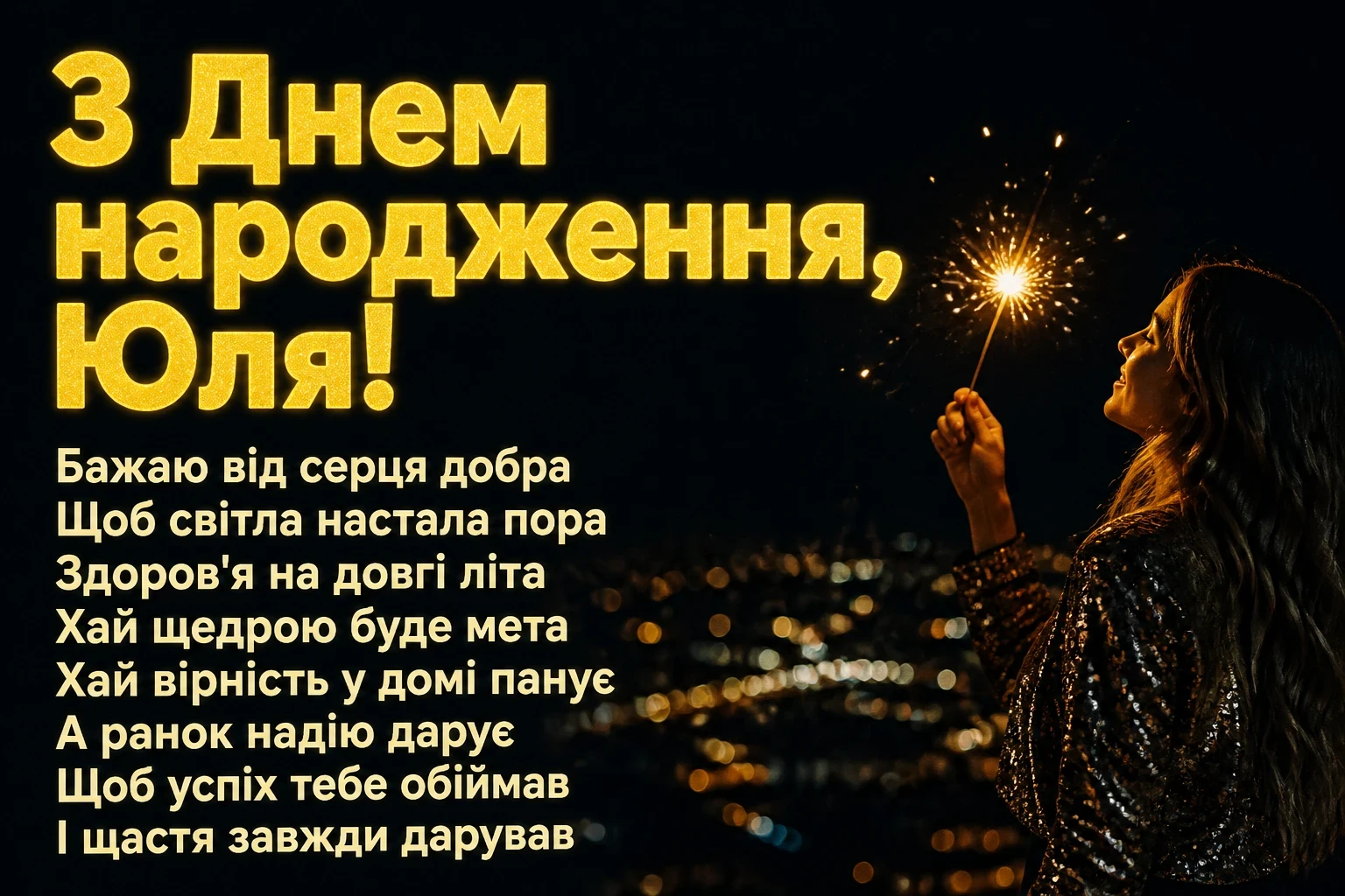 юлічка з днем народження юля українською