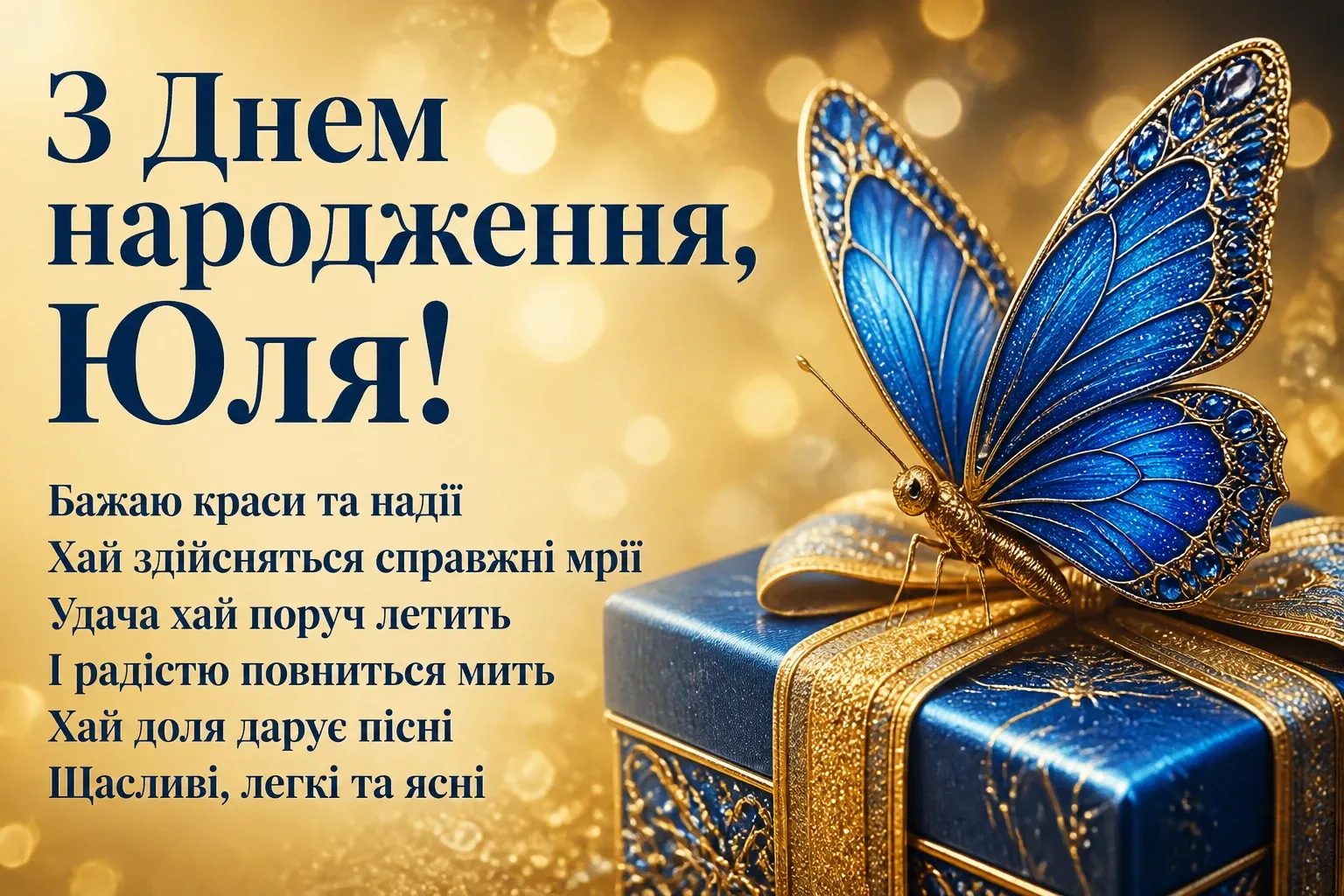 юлічка з днем народження юля українською
