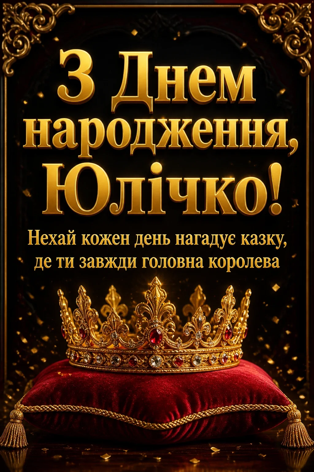 юлічка з днем народження юля українською