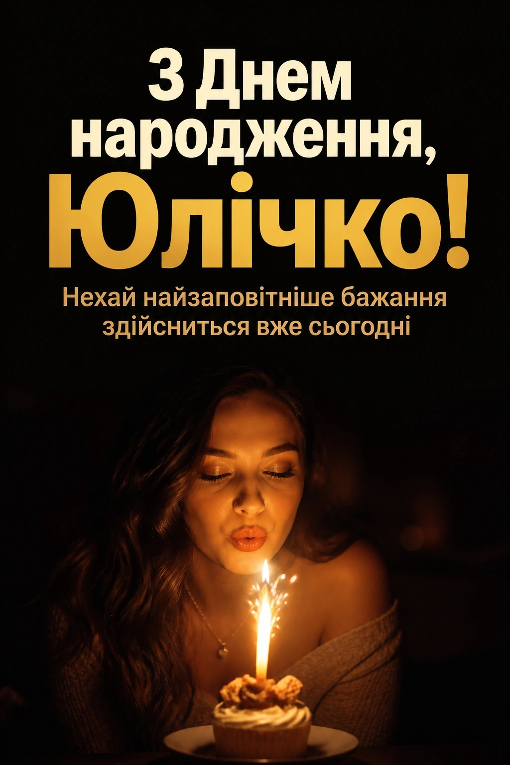 юлічка з днем народження юля українською